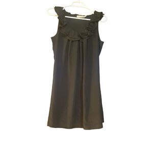 Pins and Needles Anthropologie Blouse‎ Top Shirt Sleeveless Ruffle Black Size M